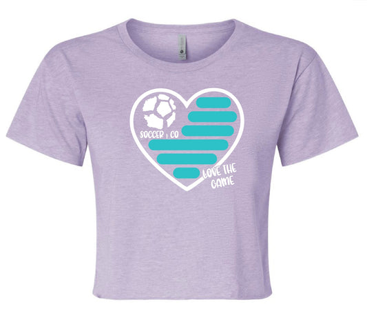 Lavender Crop Top- Soccer & Co